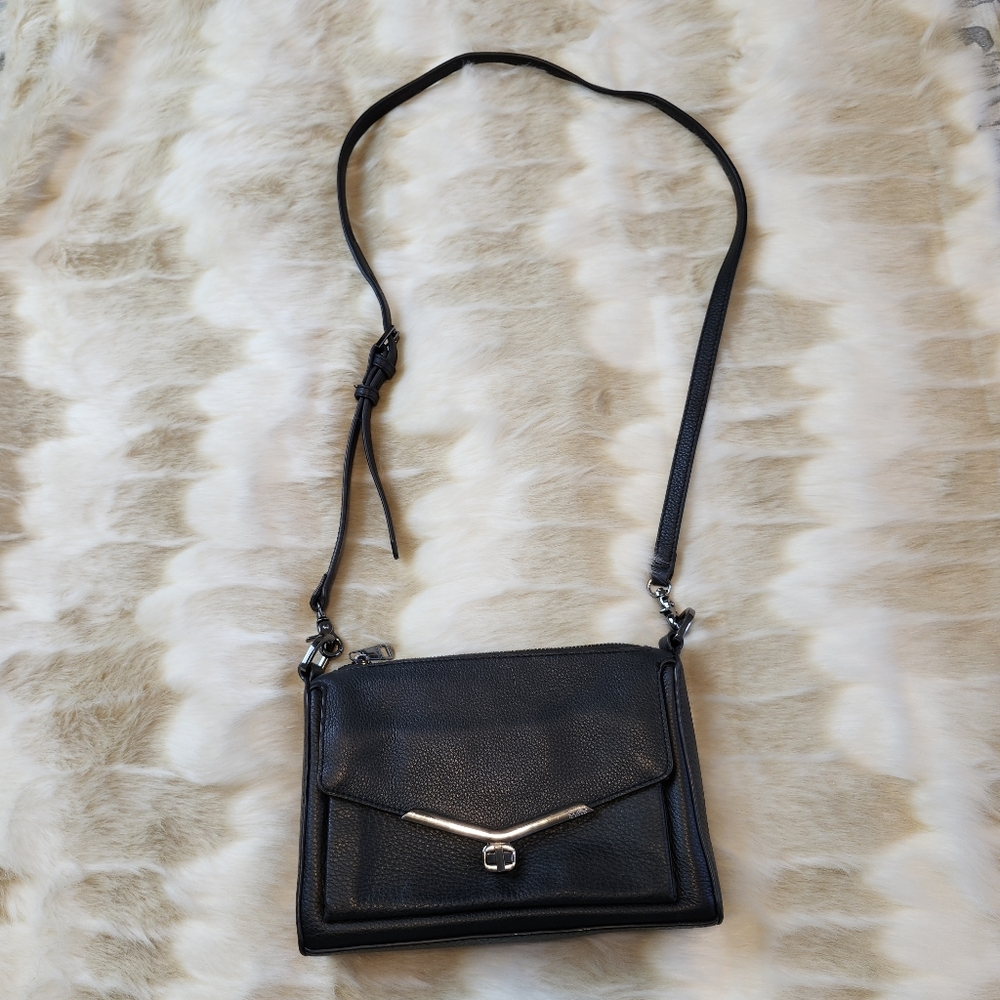 ♡ Botkier Elegant Black Leather Crossbody Bag